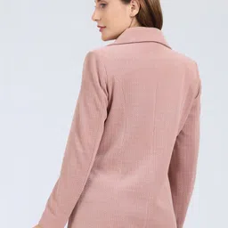 YOUNG CLUB CLASSIC Self Design Notched Lapel Overcoat image 5