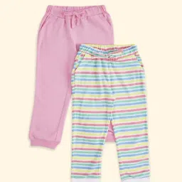 Pantaloons Junior Kids Multicolor Striped Joggers-image-88