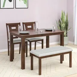 Nilkamal Bella Antique Cherry Engineered Wood MDF 4 Seater Dinning Table set-image-66