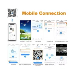 VOLTAC Ultra HD Surveillance Indor Twoway Audio and Night Vision for Baby 1080P WiFi IP Security Camera  (1 Channel) CAM2023 image 4