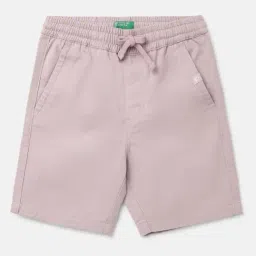 United Colors of Benetton Kids Boy's Solid Regular Fit Shorts with Drawstring Closure-picture-19