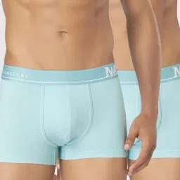 Macroman M-Series Light Blue Regular Fit Trunks - Pack Of 2-picture-12