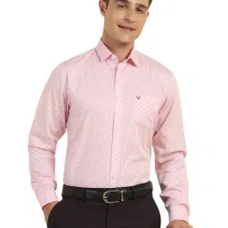 Allen Solly Pink Slim Fit Print Shirt-image-31