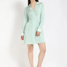 Tommy Hilfiger Womens Green Regular Fit Dress-image-46