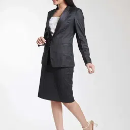 Powersutra Black Regular Fit Blazer image 4