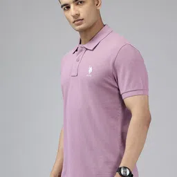 U.S. Polo Assn. Men Polo Collar Pure Cotton T-shirt image 5