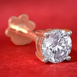 GIVA Lab Grown Diamond 18k (750) Gold Nosepin for Women-picture-20