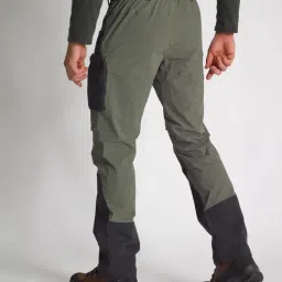 Solognac by Decathlon Khaki Brown Slim Fit Colour Block Sports Trackpants image 2