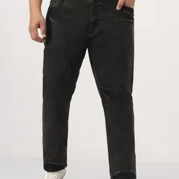 Urbano Plus Men Straight Fit Mid-Rise Heavy Fade Stretchable Jeans-picture-2