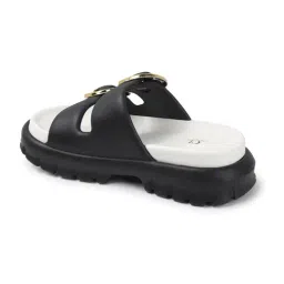 Carlton London Women's Black Casual Sandals image 5