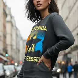 Moda Rapido Women Printed Sweatshirt image 3