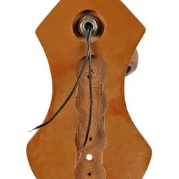 1ST TIME Brown & Brown Textured Wood Abstract Shaped Shaped Wall Lamp image 3