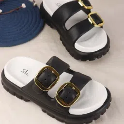 Carlton London Women's Black Casual Sandals-picture-35