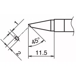 Hakko Soldering Tip Replacement T39 Series BC Type, T39-BCF1020 image 3