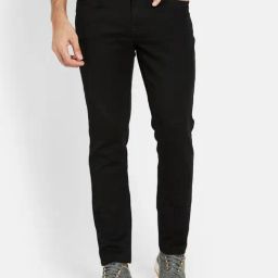 Octave Black Regular Fit Lightly Washed Jeans-picture-17
