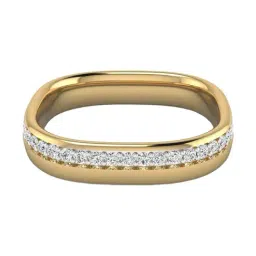 SHINE ETERNAL Lab Grown Diamond 14k (585) Yellow Gold Ring for Men-picture-13