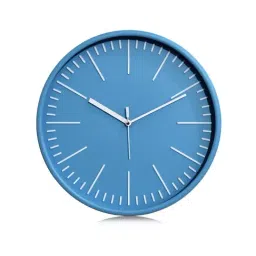 Random Blue Plastic Round Wall Clock-picture-33