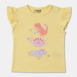 R&B Kids Multicolor Graphic Print Regular Fit T-Shirt (Pack of 3) image 4