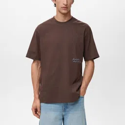 MANGO MAN Pure Cotton Relaxed Fit T-shirt-picture-42