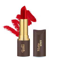 GLAM21 Matte Envy Highly Blendable Lipstick - 3.5g - Rain In Red 04 image 5