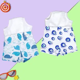 Snugkins Potty Training Shorts for Toddlers,Boys & Girls|100% Cotton Size 3 (3-4 years)-Pack of 2-EvilEye & Whale-picture-24