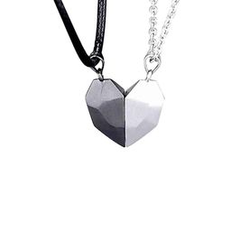 J.S ENTERPRISES Unisex Stainless Steel Heart Shaped Pendants with Chains-picture-0