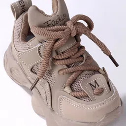 Oh! Pair Sneaker with Lace Up Closure -  Beige image 3
