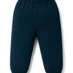 Babyhug Knit Full Sleeves Sweater Sets With Stripe Design - Navy Blue & Grey image 4