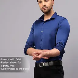 Deelmo Men Textured Spread Collar Casual Shirt image 4