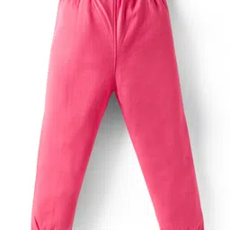 Wingsfield Full Sleeves Floral Printed Light Winter Hooded Sweatshirt & Joggers Set - Pink image 5