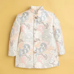 Jeetethnics Boys Floral Embroidered Regular Kurta with Trousers image 2