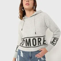 Bewakoof Grey Printed Regular Fit Hoodie-image-18