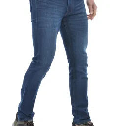 Numero Uno Dark Blue Tapered Fit Jeans image 4