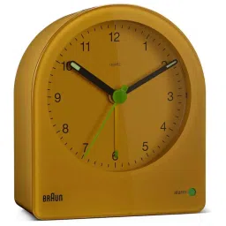 Braun Yellow Plastic Classic Alarm Clock image 4