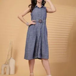 Gipsy Indigo Cotton Regular Fit Dress image 3