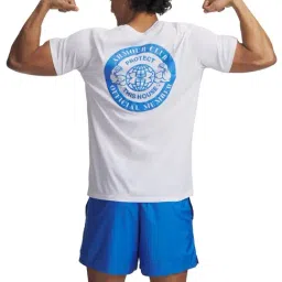 Under Armour White Regular Fit Printed Sports T-Shirt image 2