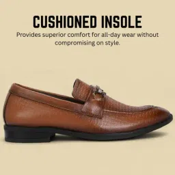 Guava Men's Tan Formal Loafers image 3