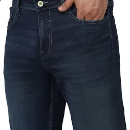 celio celio* Dark Blue Slim Fit Lightly Washed Jeans image 4