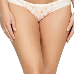 PARFAIT Petal Pink & White Embroidered Bikini Panty-image-11