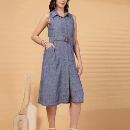 Gipsy Indigo Cotton Regular Fit Dress image 5