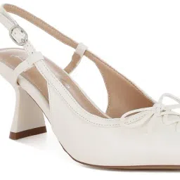 London Rag Women's White Back Strap Sandals image 5