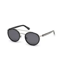 Web Eyewear Grey Round Unisex Sunglasses Designed in Italy-image-71