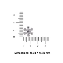 crash.club by CKC 925 Sterling Silver Timeless Blossom White Gemstone Floral Stud Earrings image 4