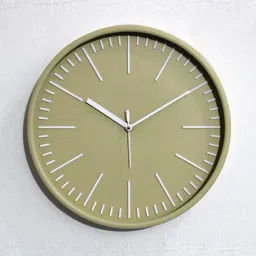 Random Beige Plastic Round Wall Clock image 3