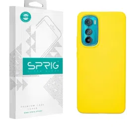 Sprig Liquid Silicone Back Cover for Motorola Edge 30 (Yellow)-picture-28