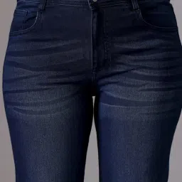 Miss Chase A+ Navy Flare Fit Jeans image 5