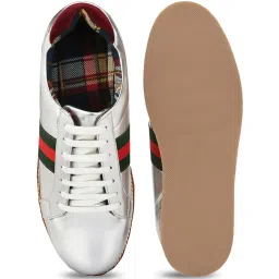 Eego Italy Men's Silver Casual Sneakers image 4