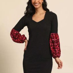 Qurvii Black Casual Dress-picture-18