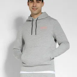 American Eagle Grey Regular Fit Hooded Sweatshirts image 4