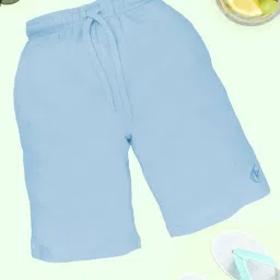 Kiddopanti Boys Multi Cotton Solid Shorts (Pack Of 2) image 4